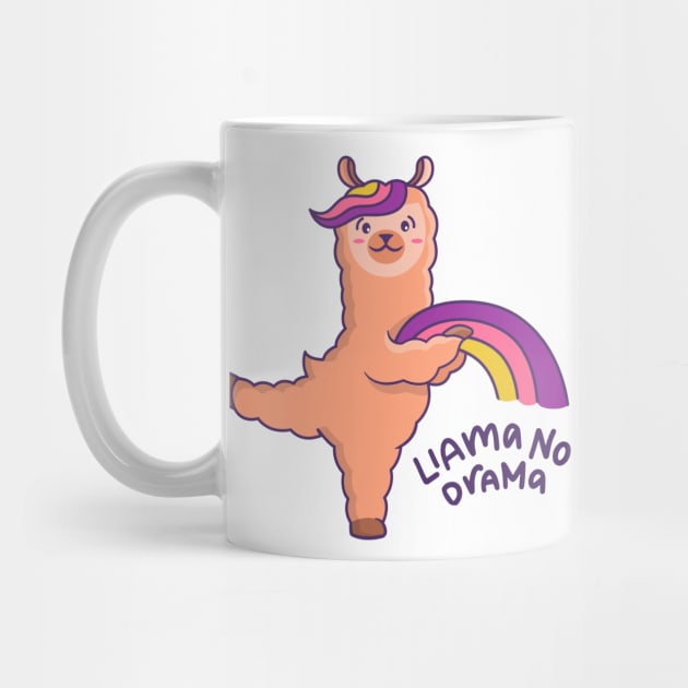 Cute Llama No Drama by mchda